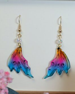 Boucles d’oreilles Fae Dragon orange