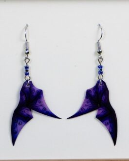 Boucles ailes de minuit violettes