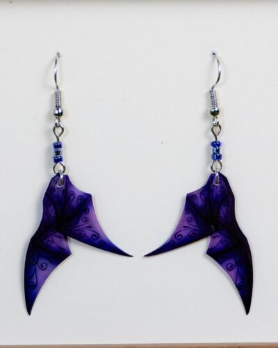 Boucles ailes de minuit violettes