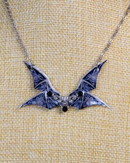 Collier ailes de minuit noires