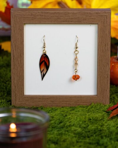 Boucles Citrouille translucide