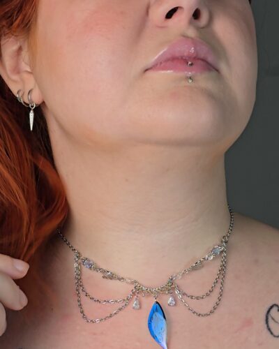 [pièce unique] Collier Larmes de givre