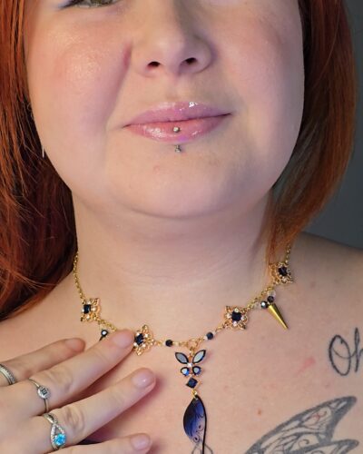 [Pièce unique] Collier Papillon de minuit