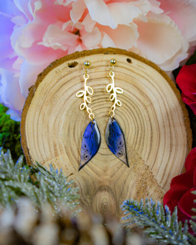 [Pièce unique] Boucles Feuilles de givre