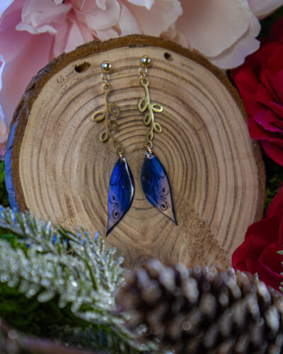 [Pièce unique] Boucles Feuilles de givre