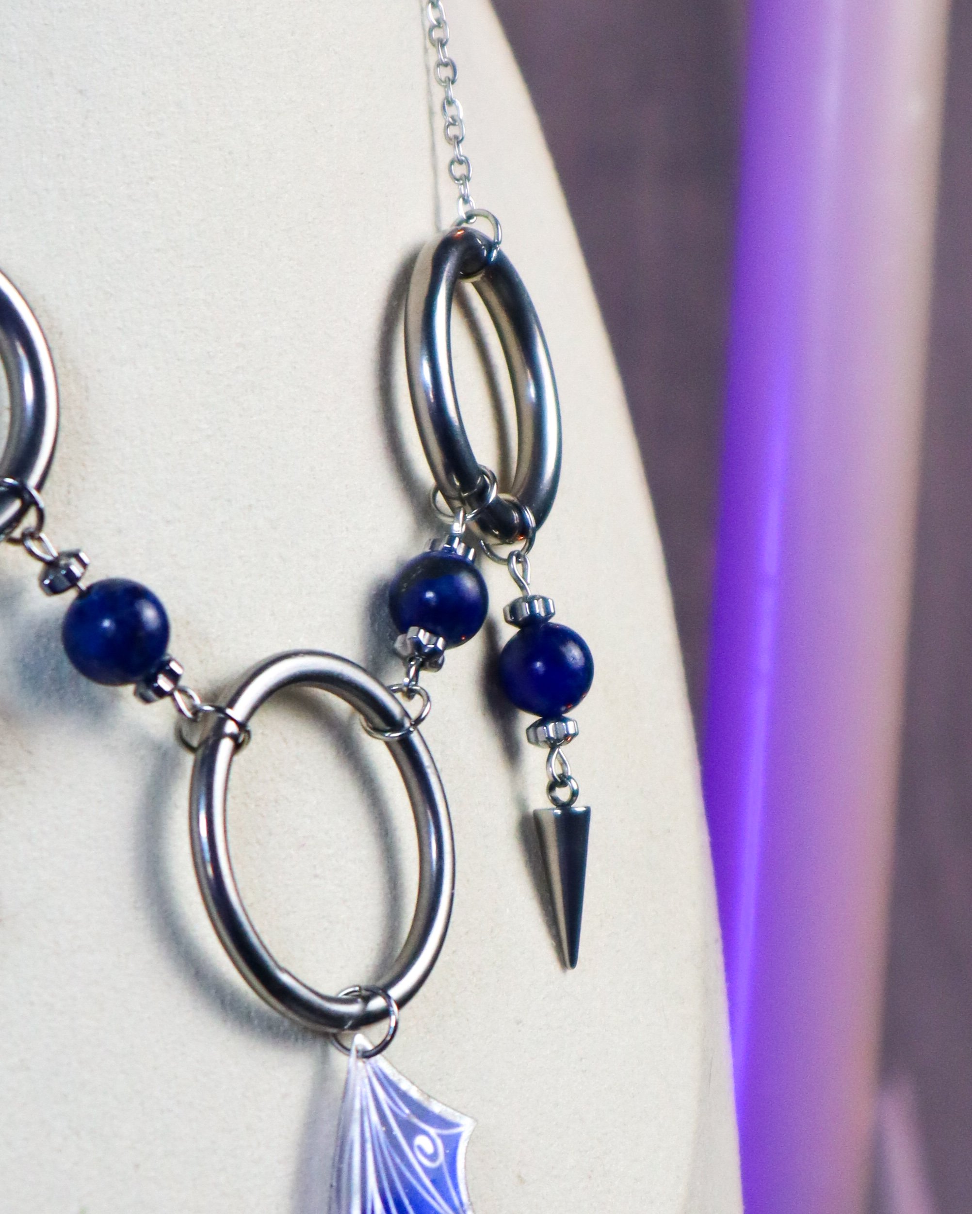 Collier Trialis - Bleu – Image 2