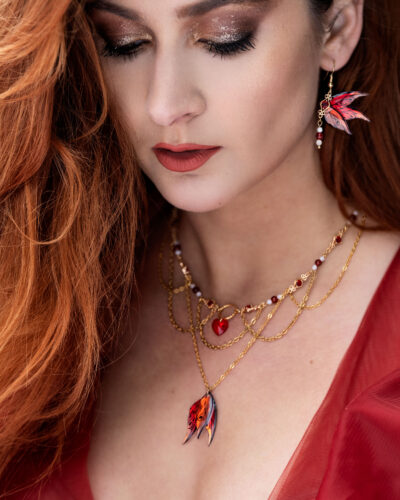 [Pièce unique] Collier Reine Écarlate
