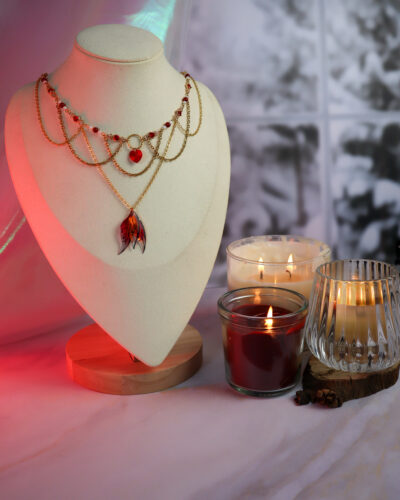 [Pièce unique] Collier Reine Écarlate