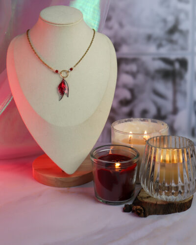 [Pièce unique] Collier Rouge Neige
