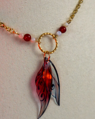 [Pièce unique] Collier Rouge Neige