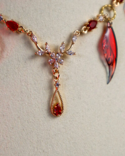 [Pièce unique] Collier Envol Écarlate